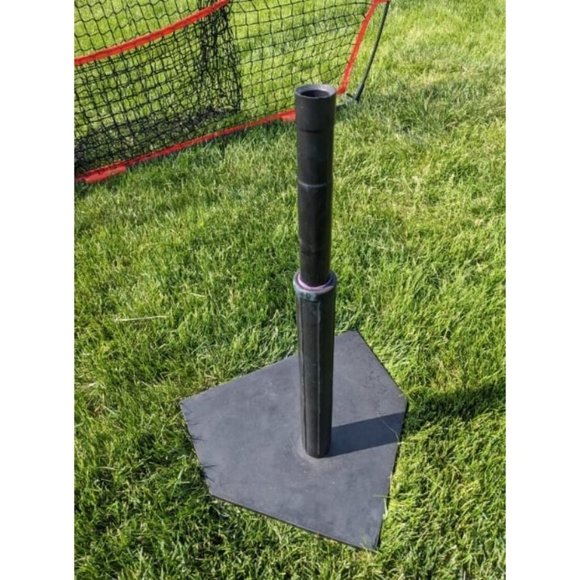 Deluxe Batting Tee - Mounted Adjustable Telescopic Batting Tee
